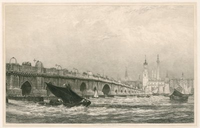 London Bridge da Edward William Cooke